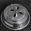 Kamado Barbecue Grill Smoker Ceramic 17.3" - Black