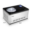 2.1 Quart Ice Cream Maker with LCD Timer Control - Silver