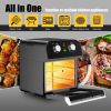12.7QT 1600W Electric Rotisserie Dehydrator Convection Air Fryer Toaster Oven - Black