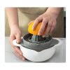 Multi-Purpose Strainer Colander Set Washing Basket Juicer Sifter with Drain Basin - White
