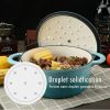 COOKWIN Enameled Cast Iron Dutch Oven with Self Basting Lid, Enamel Coated Cookware Pot 4.5QT - teal