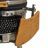 Kamado Barbecue Grill Smoker Ceramic 29.9" - Black