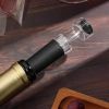 Red Wine Vacuum Retain Freshness Bottle Stopper Preserver Sealer Plug Air Pump Stopper Sealer Plug Tools Wine Vacuum Stopper - as the picture