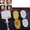 2 Stamps Moon Cake Mold Bean Paste Cake Mold Plastic Baking Mold Flower Chinese Lantern 50g - Default