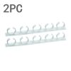 2/4PC Spice Bottle Rack Kitchen Storage Wall Mount Ingredient Plastic Adhesive Clip Cabinet Organizer Door Hooks Jar Holder Tool - White 2PC