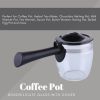 Coffee Pot Borosilicate Glass with Cover, Glass Coffee Maker Espresso Machines Accessories or Spare Parts - black