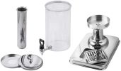 New Stainless Home/Commercial Restaurant Round Beverage Drink Dispenser Cold Drink Machine w/Cold Ice Juice Soy Milk Dispensers - 3L