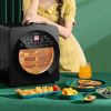 16-in-1 Air Fryer 15.5 qt Toaster Rotisserie Dehydrator Oven - black