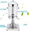 New Stainless Home/Commercial Restaurant Round Beverage Drink Dispenser Cold Drink Machine w/Cold Ice Juice Soy Milk Dispensers - 8L