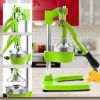 Commercial Grade Citrus Juicer Professional Hand Press Manual Fruit Juicer Orange Juice Squeezer for Lemon Lime Pomegranate (Orange Cast Iron/Stainles