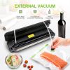 KOIOS Vacuum Sealer Machine, 85Kpa Automatic Food Sealer for Food Savers with Cutter, Pulse Function, Dry & Moist Modes, Compact Design - Black