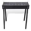 BBQ Stand Charcoal Barbecue Square 30" x 11" - Black
