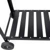BBQ Stand Charcoal Barbecue 2 Wheels - Black