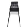 BBQ Stand Charcoal Barbecue Square 30" x 11" - Black