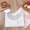 Silicone Baking Mat Pizza Dough Maker Pastry Kitchen Gadgets Cooking Tools Utensils Bakeware - Red